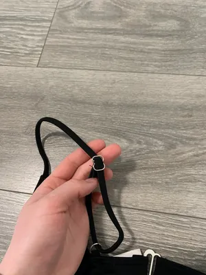 Zaful Black Non Padded Bikini Swim top thumbnail 6