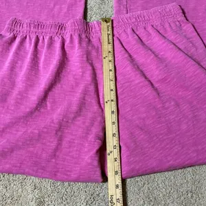 Y2K Pink Victoria's Secret Slub Knit Wide‎ Leg Lounge Pants XL thumbnail 4