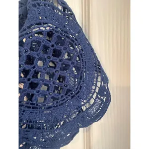Lulus Bellisimo Navy Blue Lace Off Shoulder Bodycon Dress Size Medium NWT thumbnail 5