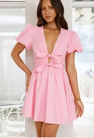 Hello Molly Pink Mini Dress thumbnail 1