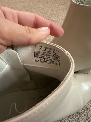 White Booties Size 7.5 thumbnail 6