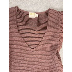 Nation LTD Fabienne Fused Ruffle Dress Brown mauve L‎ thumbnail 5
