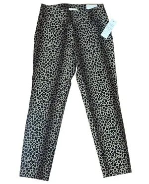 Cooper & Ella Boutique Women’s Leopard Print Skinny Ankle Wrinkle Free Pants NWT thumbnail 3