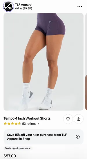 TLF Apparel shorts Purple thumbnail 4