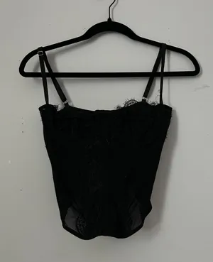 Amazon Black Corset Top. thumbnail 1
