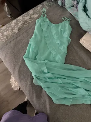 ruffle dress Green thumbnail 5
