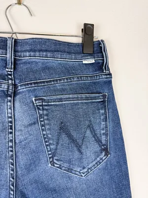 Mother The Runaway Step Fray Manana Mi Amor Bootcut Kick Flare Jeans Size 28 thumbnail 10