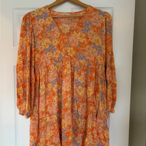 Billabong Mini Babydoll Dress Women’s Size Large Coquette Whimsical Floral X7 thumbnail 2