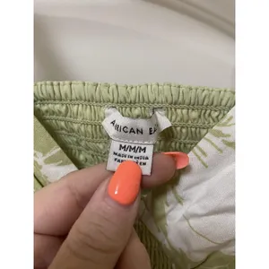American Eagle Outfitters Jumpsuit Womens Medium Green Floral Smocked thumbnail 3