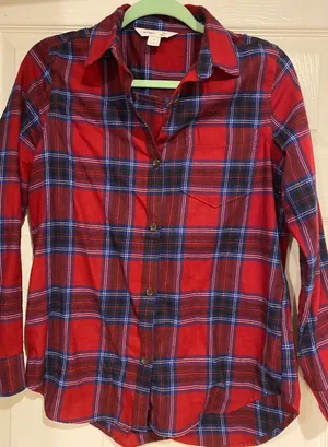 Old Navy Plaid Flannel Shirt thumbnail 5