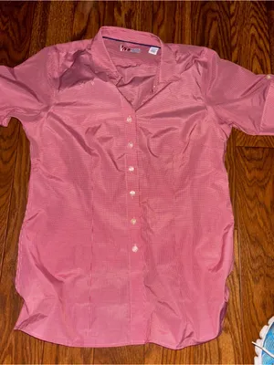 Chik-Fil-A Shirt Womens Large Button Up Employee Uniform Workwear size med thumbnail 1