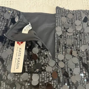 Kate Kasin medium sequin stretch mini skirt bodycon SK 2814 thumbnail 5