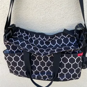 Skip Hop Duo Signature Black White Tote Stroller Bag thumbnail 3