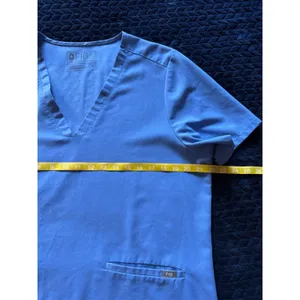 Figs‎ Women's Technical Collection Catarina Pocket Scrub Top Blue Size XL thumbnail 5