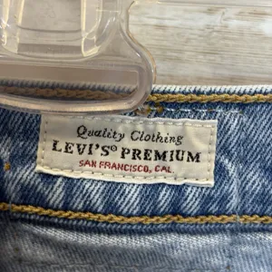 Levi's Premium Womens 25x27 Wedgie Jeans‎ High Rise Button Fly Light Wash Ankle thumbnail 10