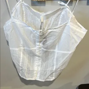 SKIMS White Fitted Bustier Camisole thumbnail 4