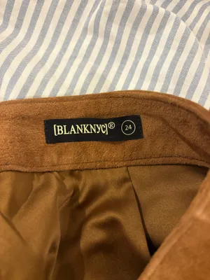 Anthropologie BlankNYC suede light brown shorts thumbnail 4