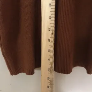 Hyfve brown puffer sleeves sweater dress size large ladies cute‎ modest thumbnail 8