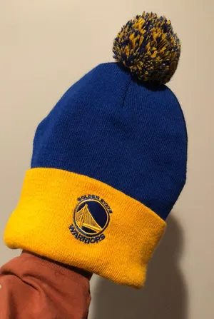 Golden State Warriors Pom Pom Beanie thumbnail 1