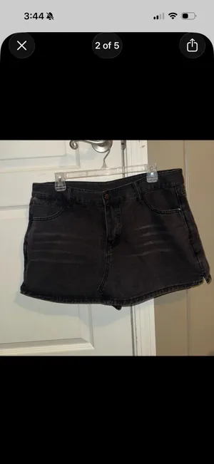 Shein black skort thumbnail 2