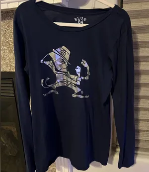 Notre Dame Leprechaun Long Sleeve Shirt thumbnail 1