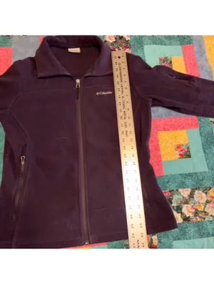 Columbia Women's Medium Purple Outdoor Fleece Jacket Cozy Warm Full Zip thumbnail 8