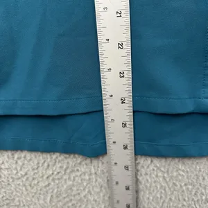 Figs Tela Scrub Top Button Down‎ Short Sleeve Pacific Blue Women's XS thumbnail 6