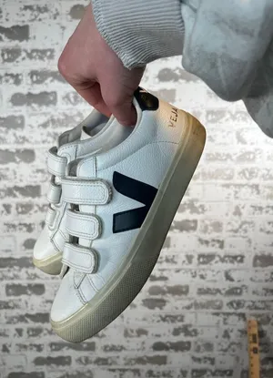 Veja | women three strap leather sneakers flat thumbnail 1