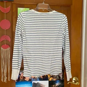 L.L. Bean Long Sleeve Striped Top thumbnail 3