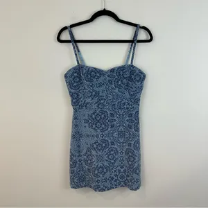 Urban Outfitters UO After All Corduroy Bustier Dress Velvet Size Medium thumbnail 2