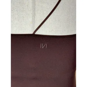 Moussy Vintage Tank Top Women XS Brown Asymmetric Strap Cut‎ Off Camisole Cami thumbnail 9