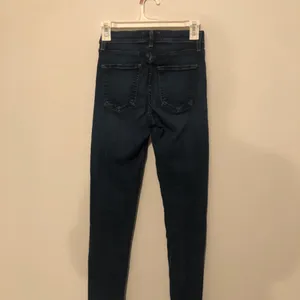 Agolde Sophie High Rise Cropped Jeans Womens 25 Step Raw Cut Off Hem Blue thumbnail 3