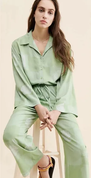 Native Youth Green Jumpsuit Hippie Distressed Patchwork Artsy Floral Celestial thumbnail 1