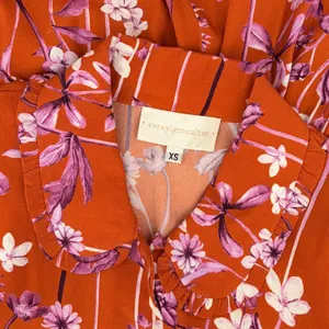 Anthropologie COREY LYNN CALTER Clementine Floral Midi Dress Smocked X-Small thumbnail 10