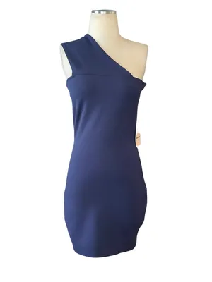 superdown Rockie One Shoulder Dress in Navy XSmall New Womens Bodycon cocktail thumbnail 4