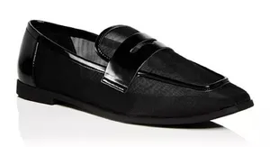 AQUA Women's Neda Slip On Penny Loafer Flats in Black, Size 6, EXCELLENT $98 thumbnail 1