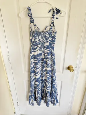 Reformation Nikita Midi Dress in Toscana Print thumbnail 7