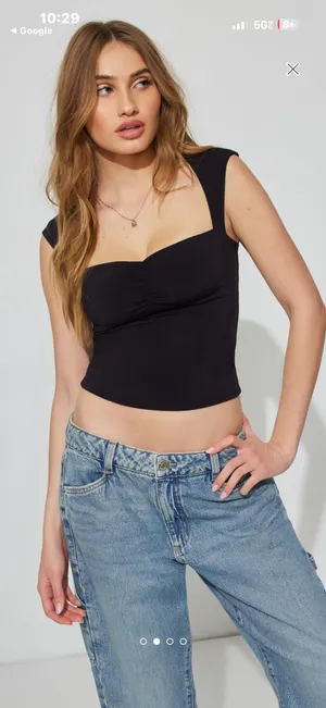 Talina Square Garage Neck Top navy thumbnail 1
