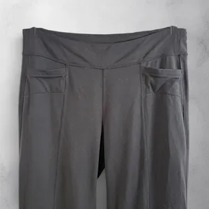 ATHLETA Pocket High-Rise Straight Leg Yoga Pants‎ Black, (XL) thumbnail 2