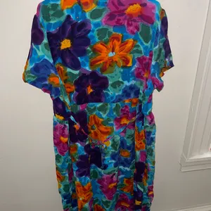 Vintage Floral Button-Down Dress by Hi Lites Sz 1X/2X thumbnail 3