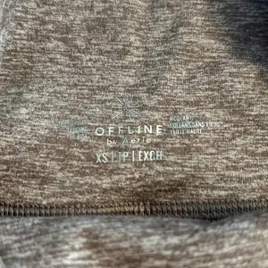 Aerie Leggings w/ pockets - Nude/Heathered Brown thumbnail 5