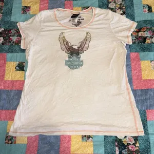 Harley-Davidson MotorcyclesnWomans XXL Hays Kansas Summer Eagle T-Shirt Wings thumbnail 1