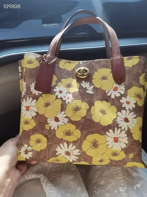 Coach Willow Tote Bag 24 In Signature Canvas With Floral Print NWT，c9721 thumbnail 8