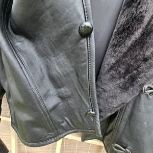 VTG Michael Joseph 🇺🇸 Made Fur&Leather Jacket, M Black Size M thumbnail 7