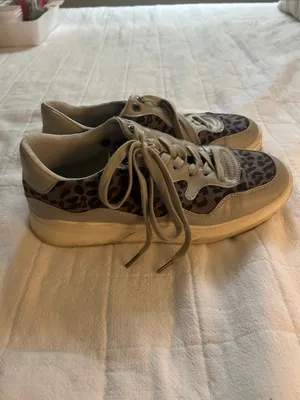 Coconuts by Matisse Leopard Print Brown and Tan Sneakers thumbnail 4