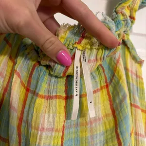 By Anthropologie Ruffled Plaid Babydoll Dress thumbnail 5