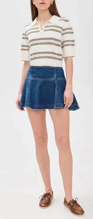 Reformation Bentley Denim Mini Skirt thumbnail 1