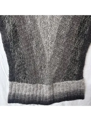 Paraphrase Women’s Small Oversized Y2K Wool Blend Sweater Boxy Pullover Knit Brown Tan thumbnail 2