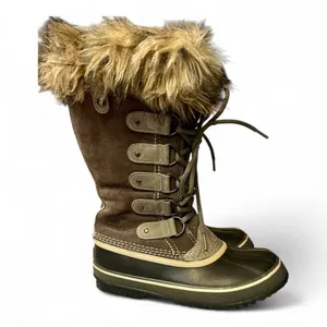 Sorel Joan of Arctic Waterproof Fur Insulated Snow Boots Quarry / Black 6‎ thumbnail 1