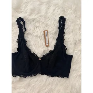 Skims Stretch Lace Unlined Full Coverage Bra Onyx Size 32C thumbnail 4